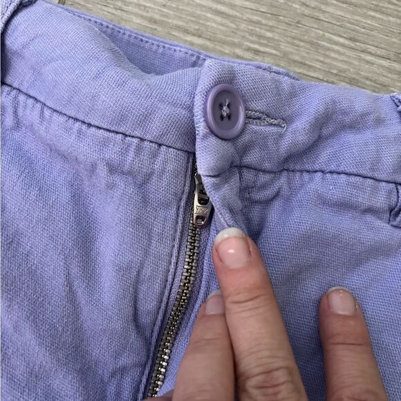 Lila Ryan Sweet Lavender Cecily Linen Blend Short Size 6 - Picture 2 of 5